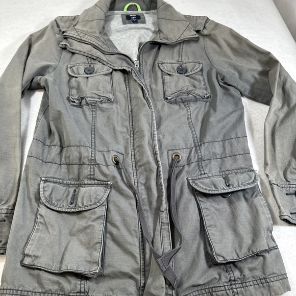 GAP Jackets & Blazers - GAP Women's Charcoal Utility Jacket Size L